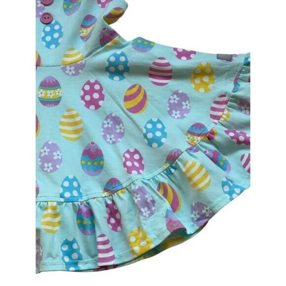 Eleanor Rose Paulina Dress Girls Size 3 - 4 Easter Knit Ruffle Sleeve - Picture 7 of 9
